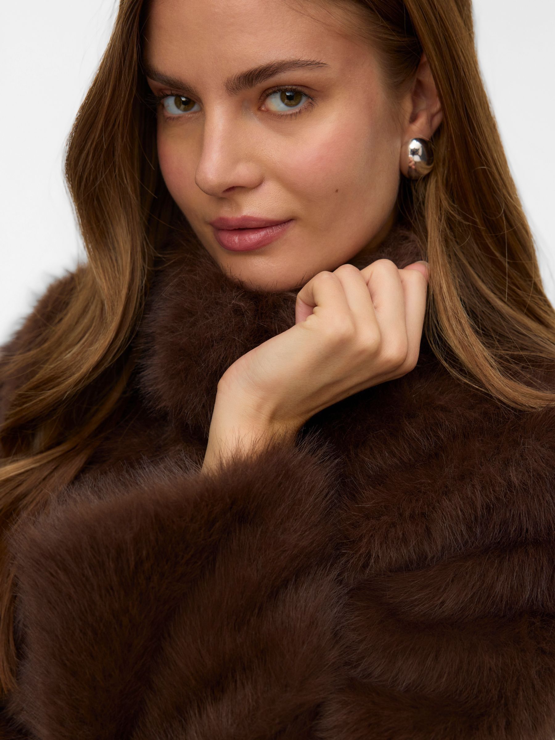 Buy VERO MODA Brown Short Faux Fur Jacket from Next South Africa