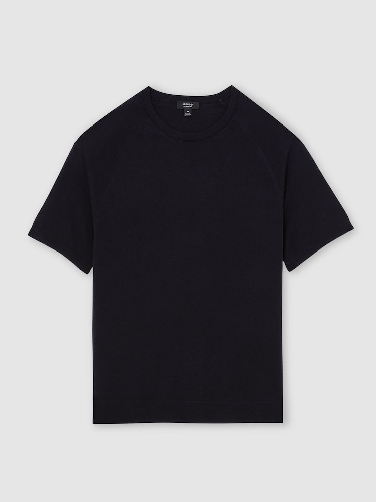 Reiss Brook Merino Wool Raglan-Sleeve T-Shirt - Bild 2 von 6