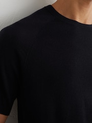 Reiss Brook Merino Wool Raglan-Sleeve T-Shirt - Bild 4 von 6
