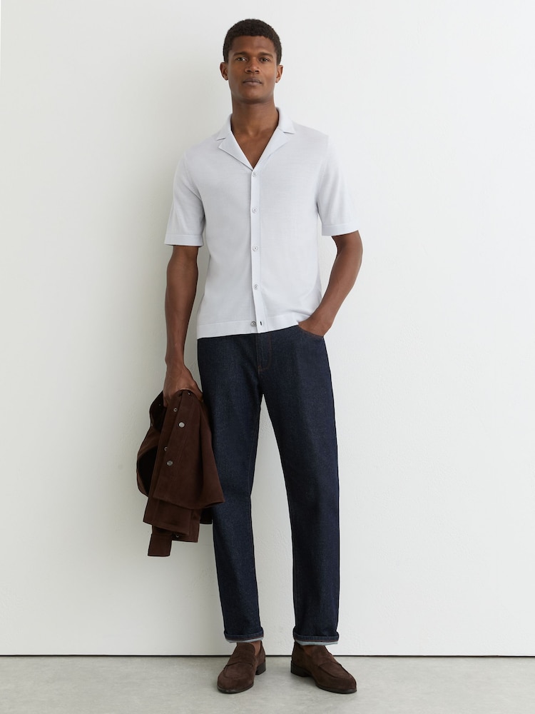 grafton dress shirts Reiss Grafton Merino Wool Cuban-collar Men Shirt