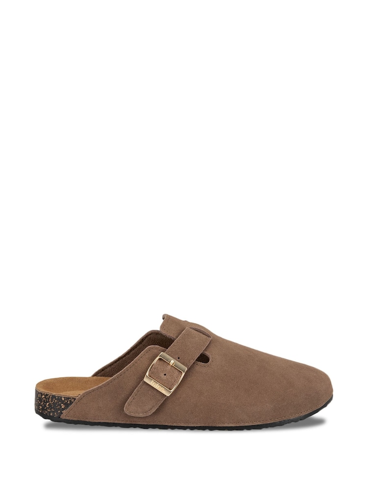 Braun - Totes Suede Clog - Bild 2 von 5 Braun - Totes Suede Clog - Bild 2 von 5