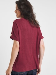 JD Williams Red Soft Touch Boxy Roll Neck Top - Image 2 of 4