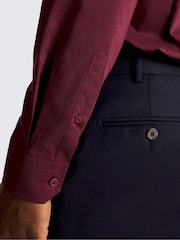 MOSS Slim Fit Red Stretch Shirt - Image 2 of 3