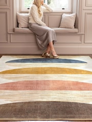 Hug Rug Cream Oval Eclipse Rug - Image 1 of 4