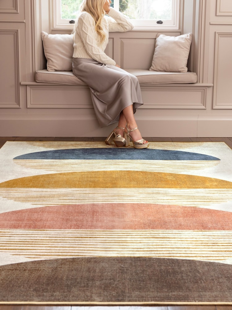 Hug Rug Cream Oval Eclipse Rug - Image 1 of 4