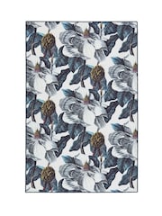 Hug Rug Navy Magnolia Garden Rug - Image 3 of 5