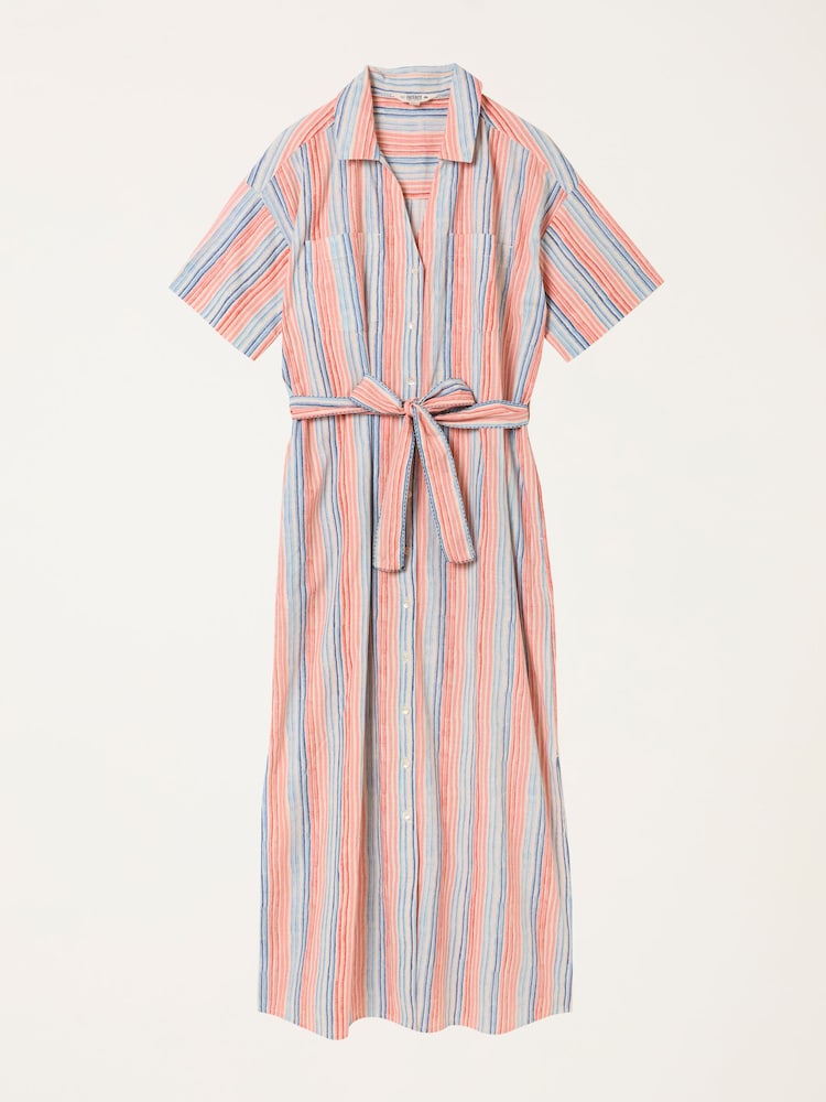 FatFace Susie Multi Stripe Shirt Dress - Image 5 of 5