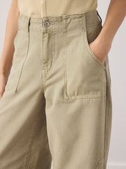 Khaki Green Lightweight Denim Utility Jeans - Image 4 of 5