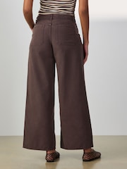 Chocolate Brown Lightweight Denim Utility Jeans - Image 5 of 9