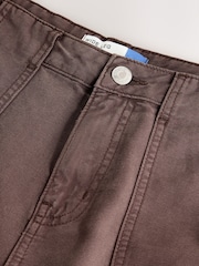 Chocolate Brown Lightweight Denim Utility Jeans - Image 9 of 9