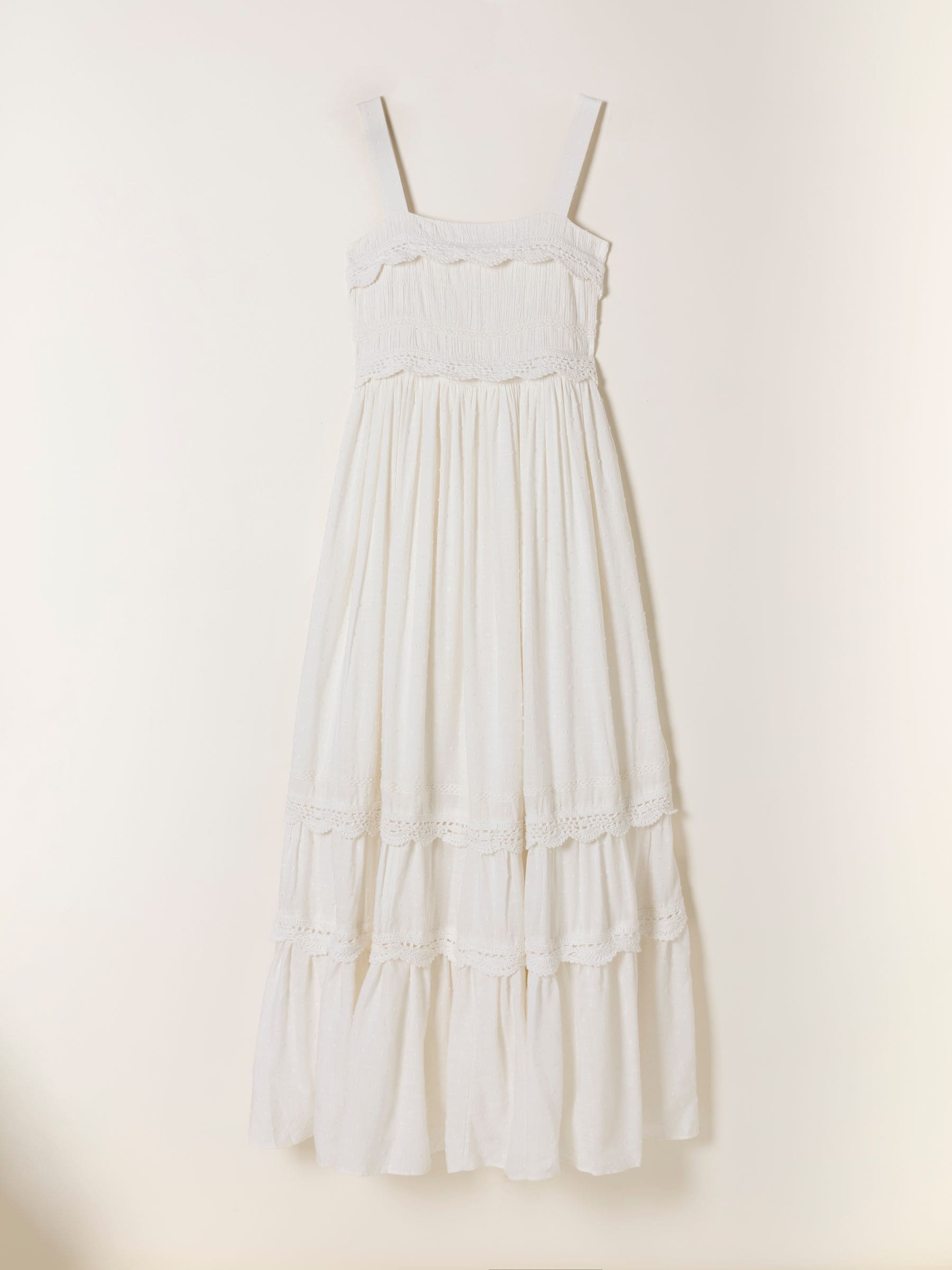 Buy FatFace Clara Ivory Dobby Midi Dress from Next USA