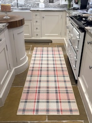 Hug Rug Pink Isla Plaid Runner - Image 1 of 3