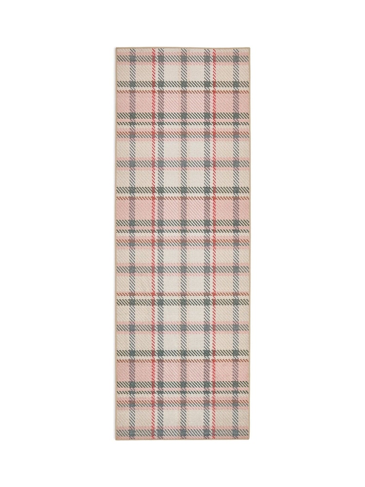 Hug Rug Pink Isla Plaid Runner - Image 2 of 3