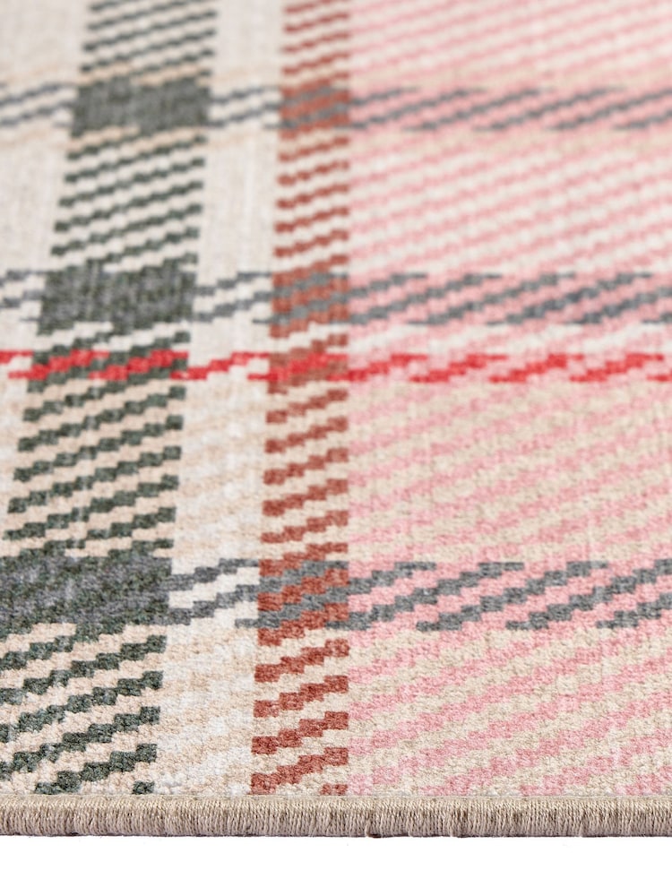 Hug Rug Pink Isla Plaid Runner - Image 3 of 3
