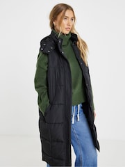 Simply Be Black Square Quilt Padded Gilet - Image 4 of 4