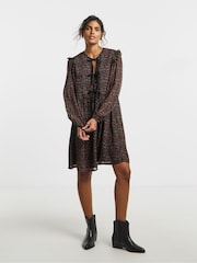 Simply Be Black Bow Detail Skater Dress - Image 3 of 4