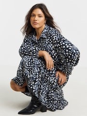 Simply Be Midi Shirt Dress With Tie Detail - Bild 3 von 4