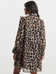 Simply Be Animal Swing Shirt Dress - Image 2 of 4