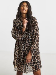 Simply Be Animal Swing Shirt Dress - Image 3 of 4