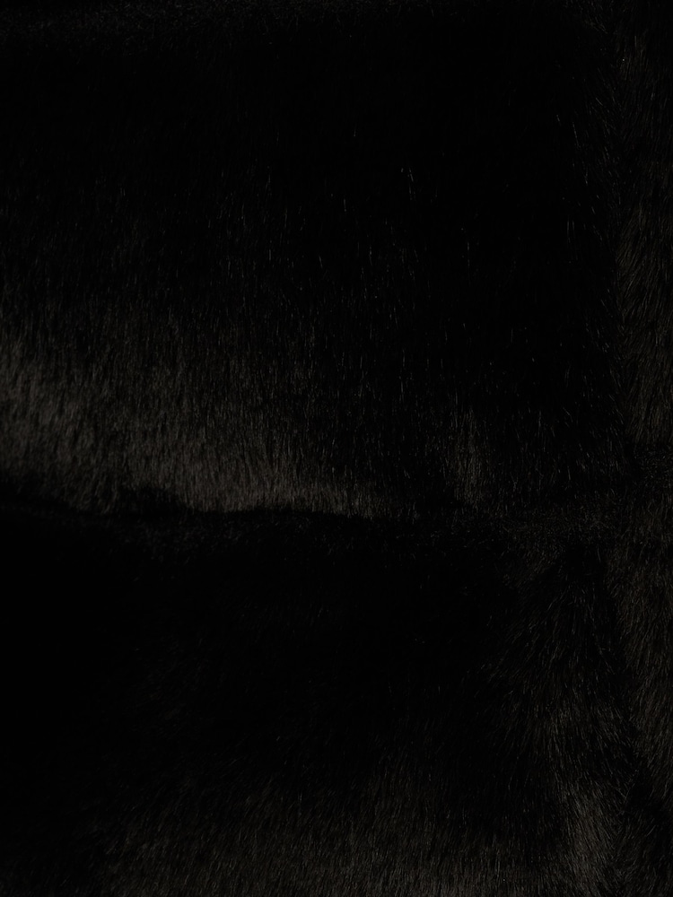 Adrianna Papell Fur Coverup Black Jacket - Image 6 of 6 Adrianna Papell Fur Coverup Black Jacket - Image 6 of 6