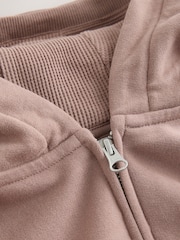 Brun clair - Sweat à capuche zippé (3-16ans) - Image 8 de 8