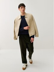 PS Paul Smith Blue Merino Wool Crew Neck Logo Jumper - Image 4 of 6