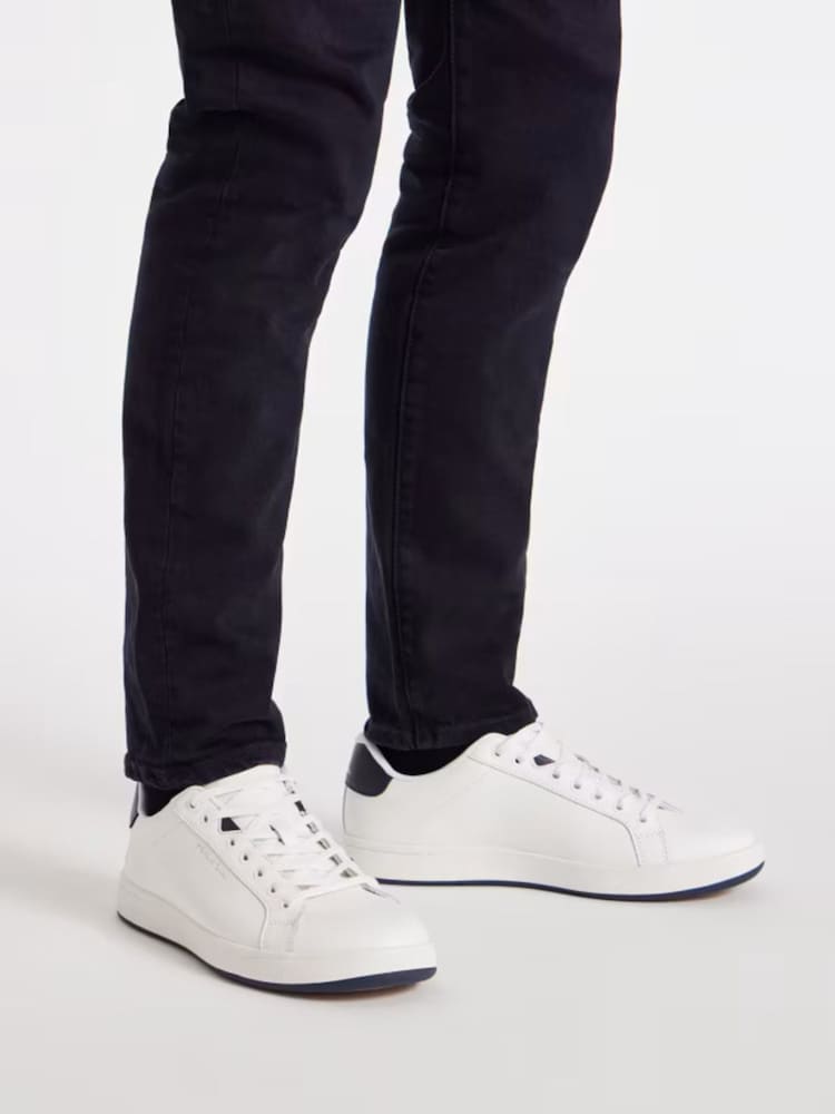 PS Paul Smith Black Albany Logo Leather Trainers - Image 2 of 5