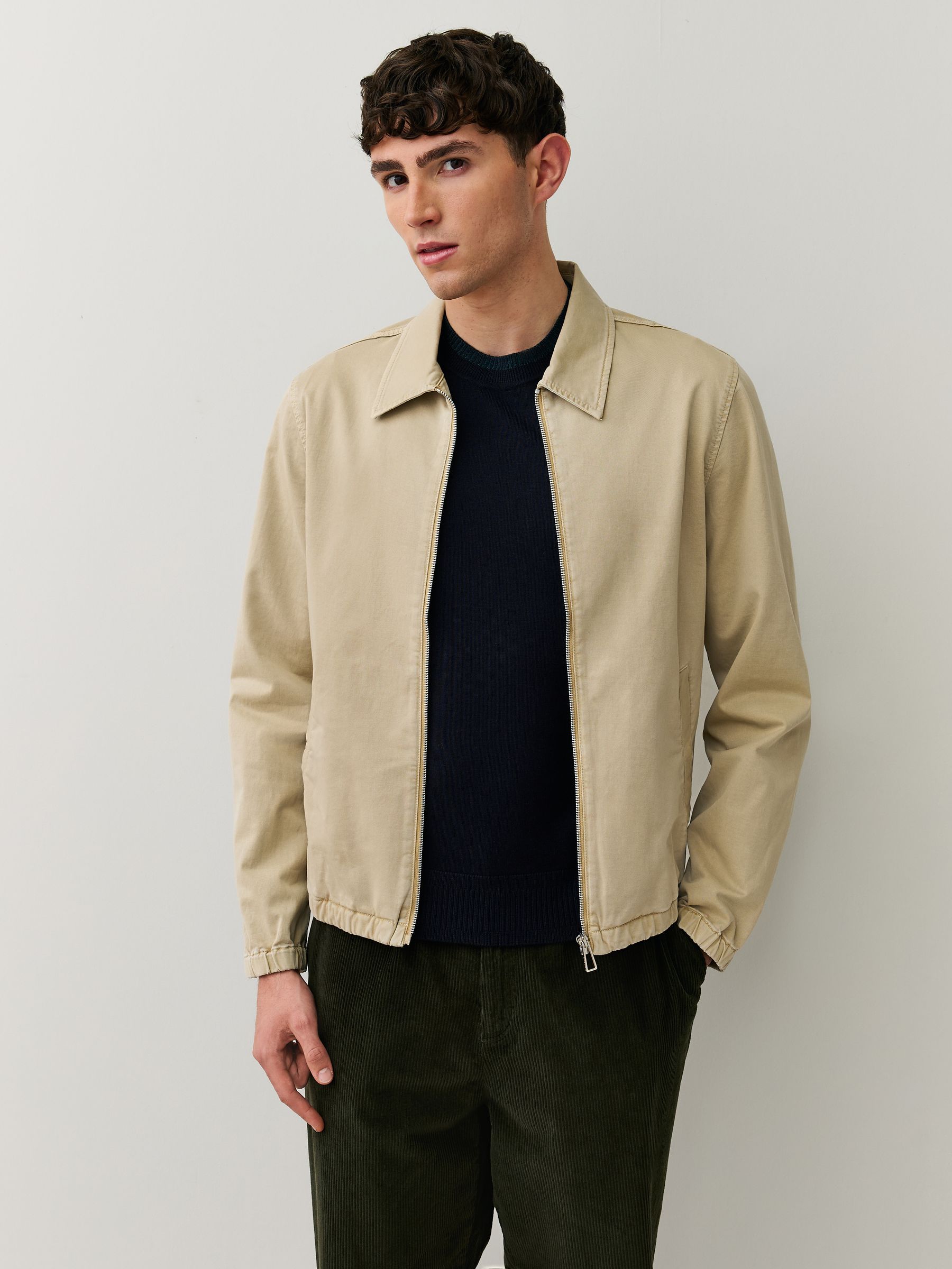Buy PS Paul Smith Cream Zip Through Harrington Jacket from Next Mexico