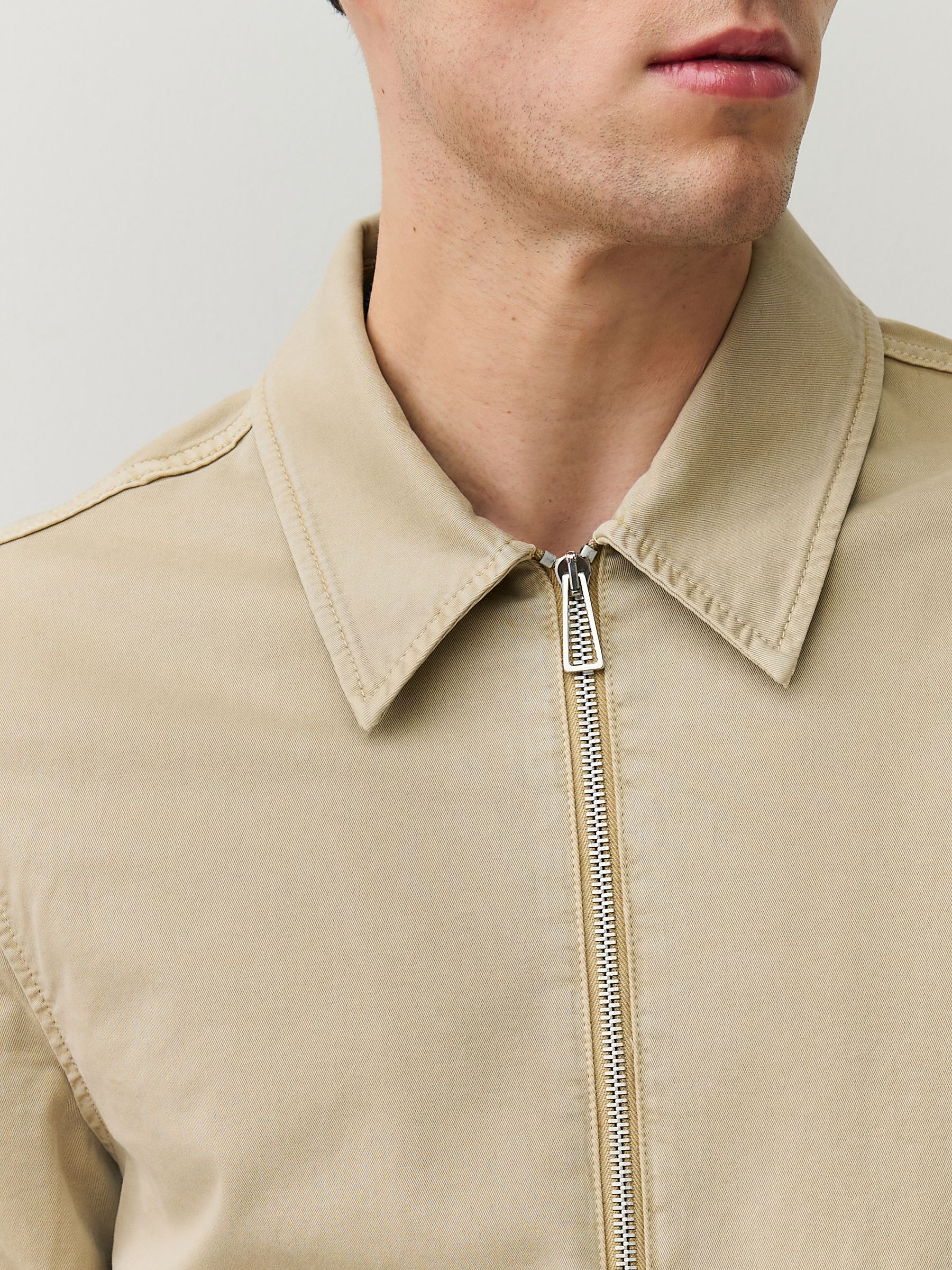 Buy PS Paul Smith Cream Zip Through Harrington Jacket from Next