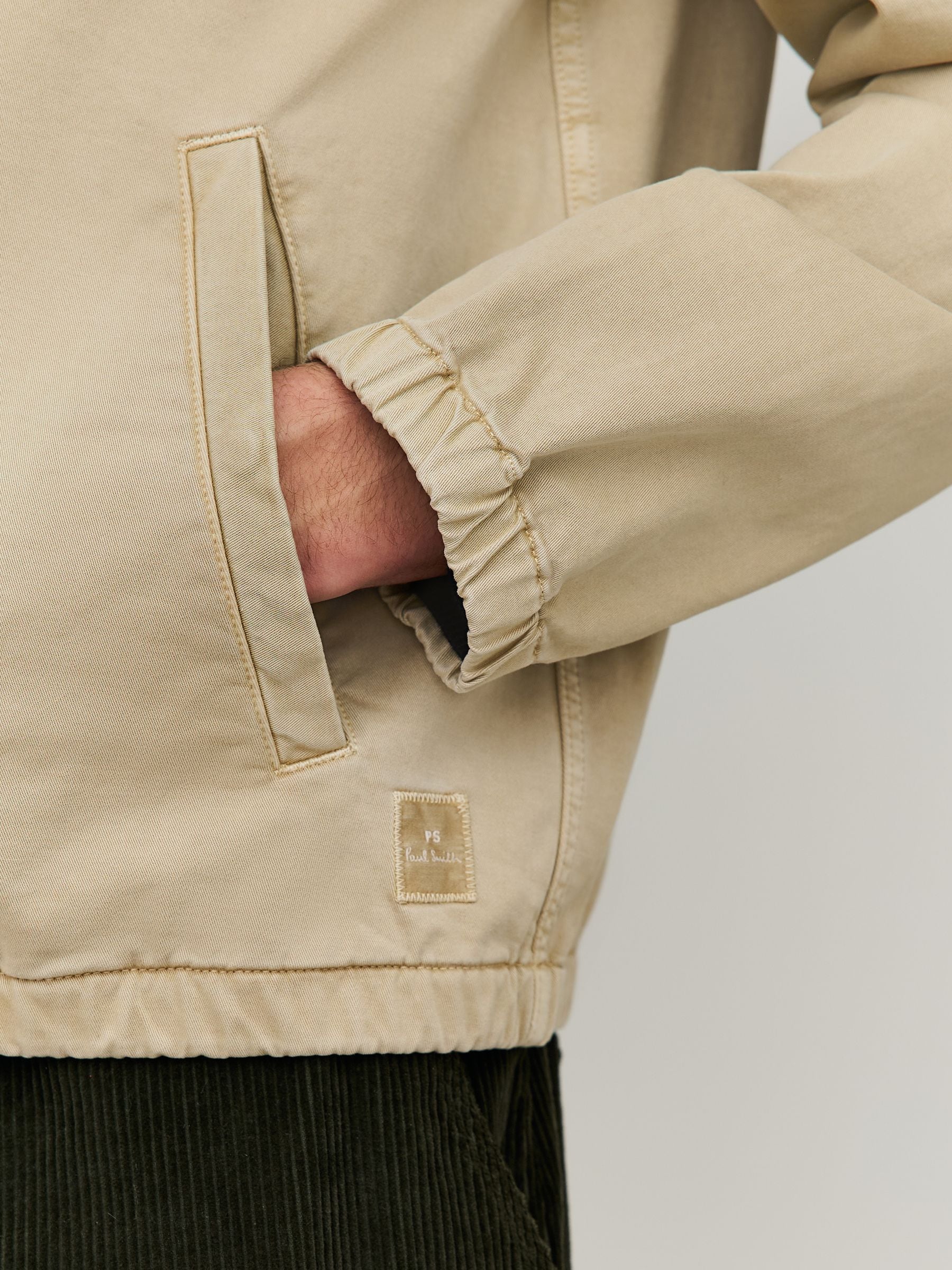 Buy PS Paul Smith Cream Zip Through Harrington Jacket from Next