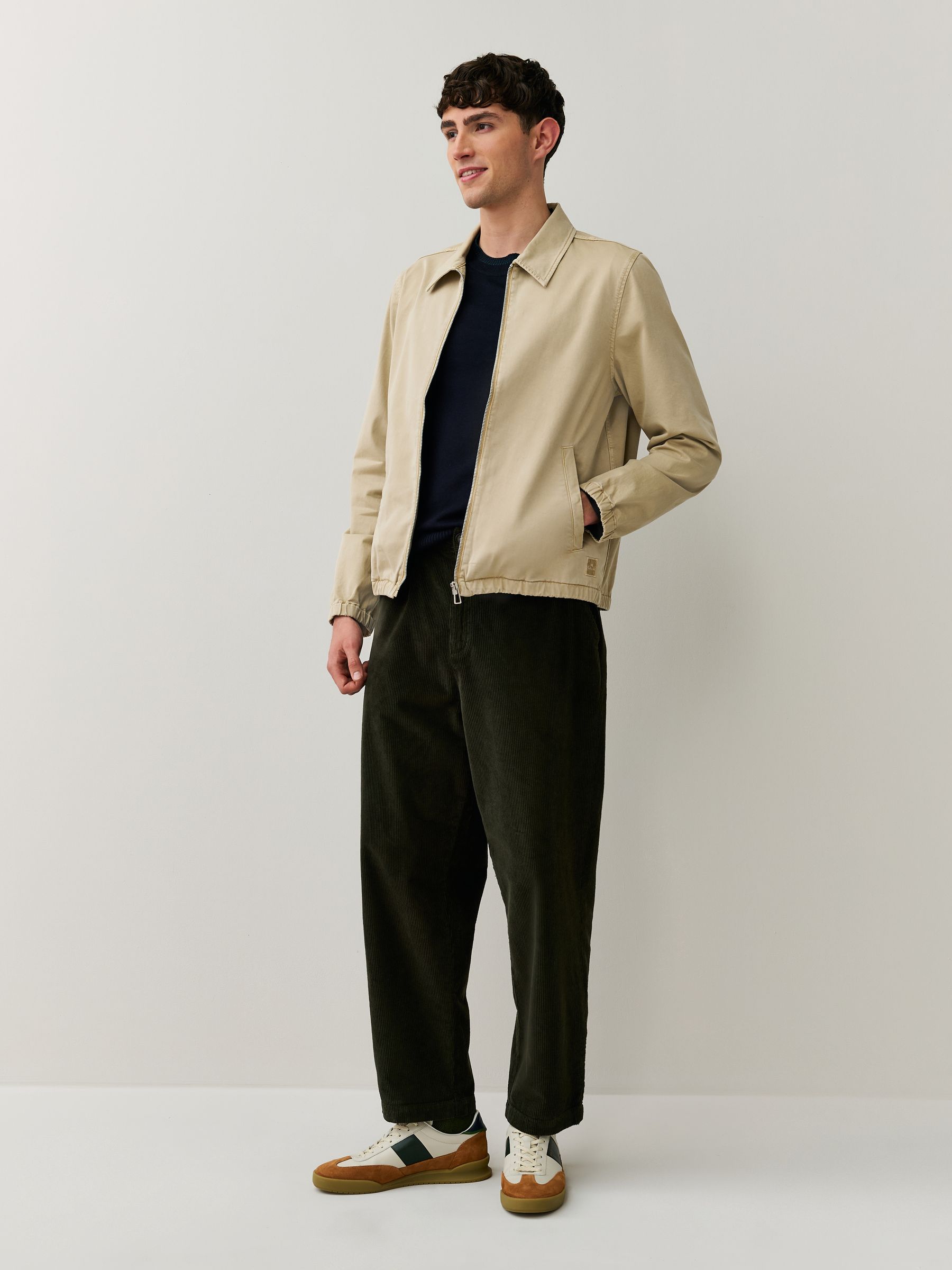 Buy PS Paul Smith Cream Zip Through Harrington Jacket from Next