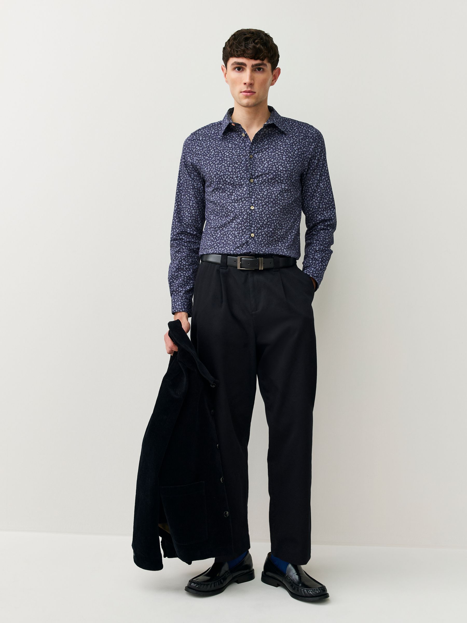 Buy PS Paul Smith Blue Tailored-Fit Printed Shirt from Next USA