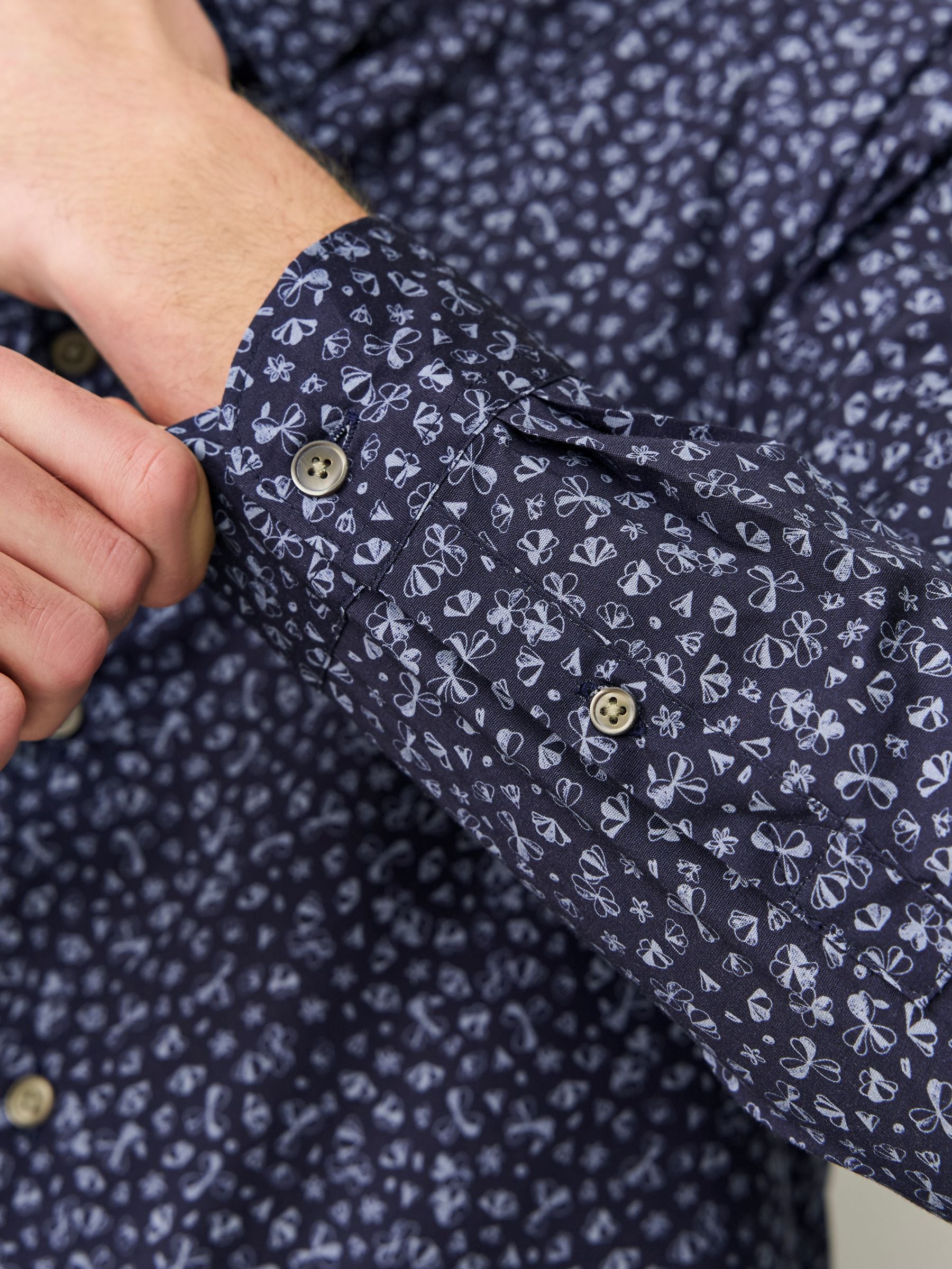 Buy PS Paul Smith Blue Tailored-Fit Printed Shirt from Next USA