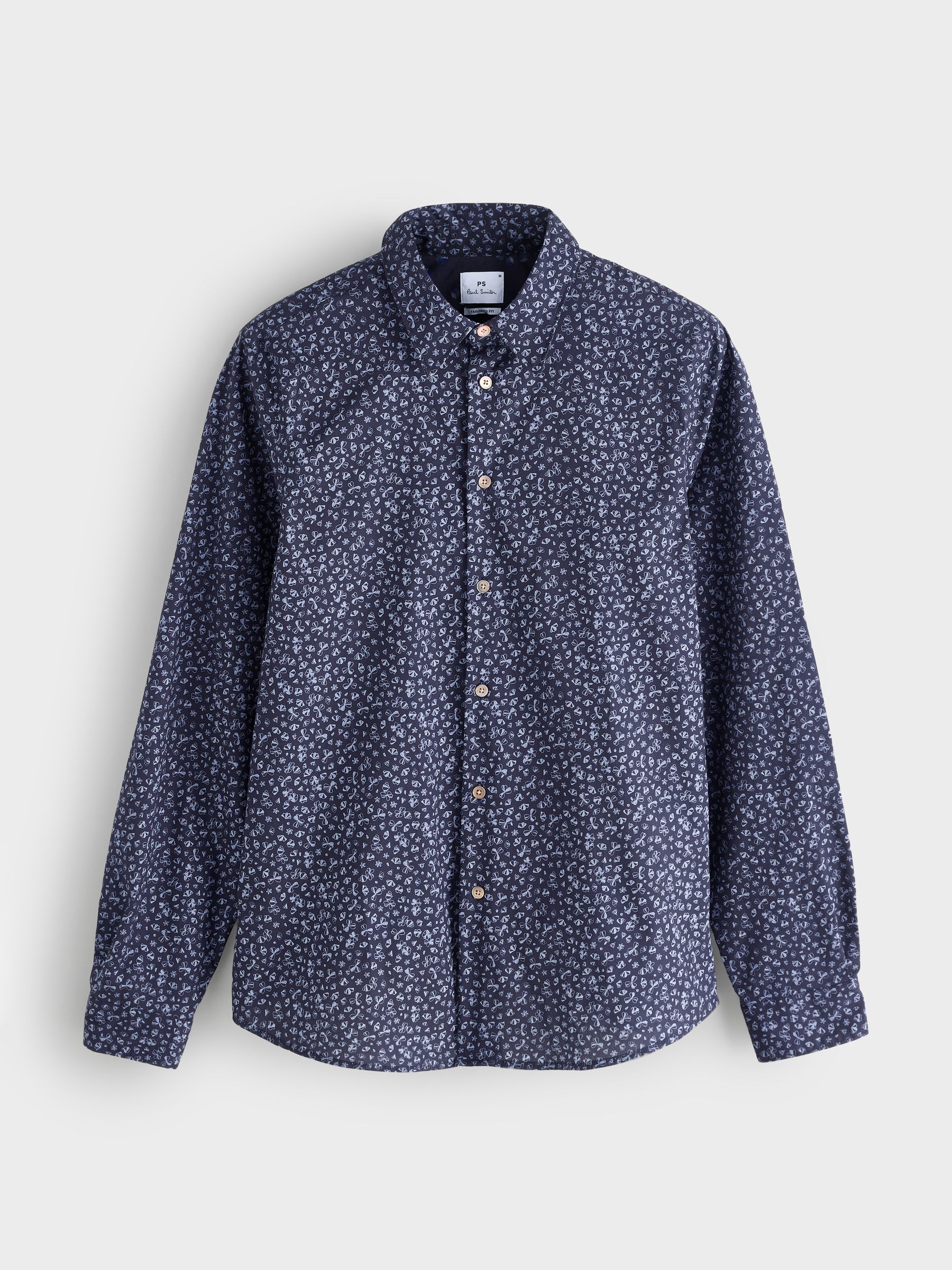Buy PS Paul Smith Blue Tailored-Fit Printed Shirt from Next USA