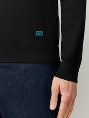 PS Paul Smith Black Long Sleeve Knitted Polo Shirt - Image 6 of 7