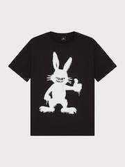 PS Paul Smith Rabbit Graphic Black T-Shirt - Imagen 1 de 2
