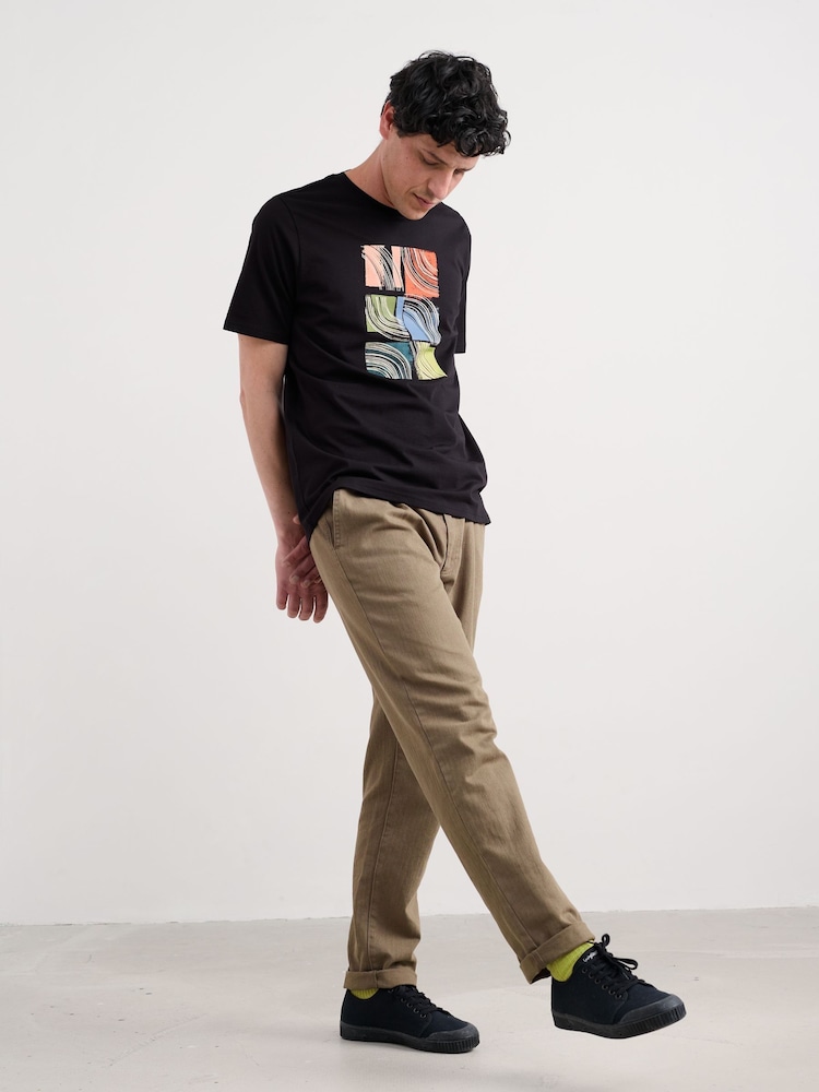 Seasalt Cornwall Black Midwatch Cotton T-Shirt - Image 1 of 5