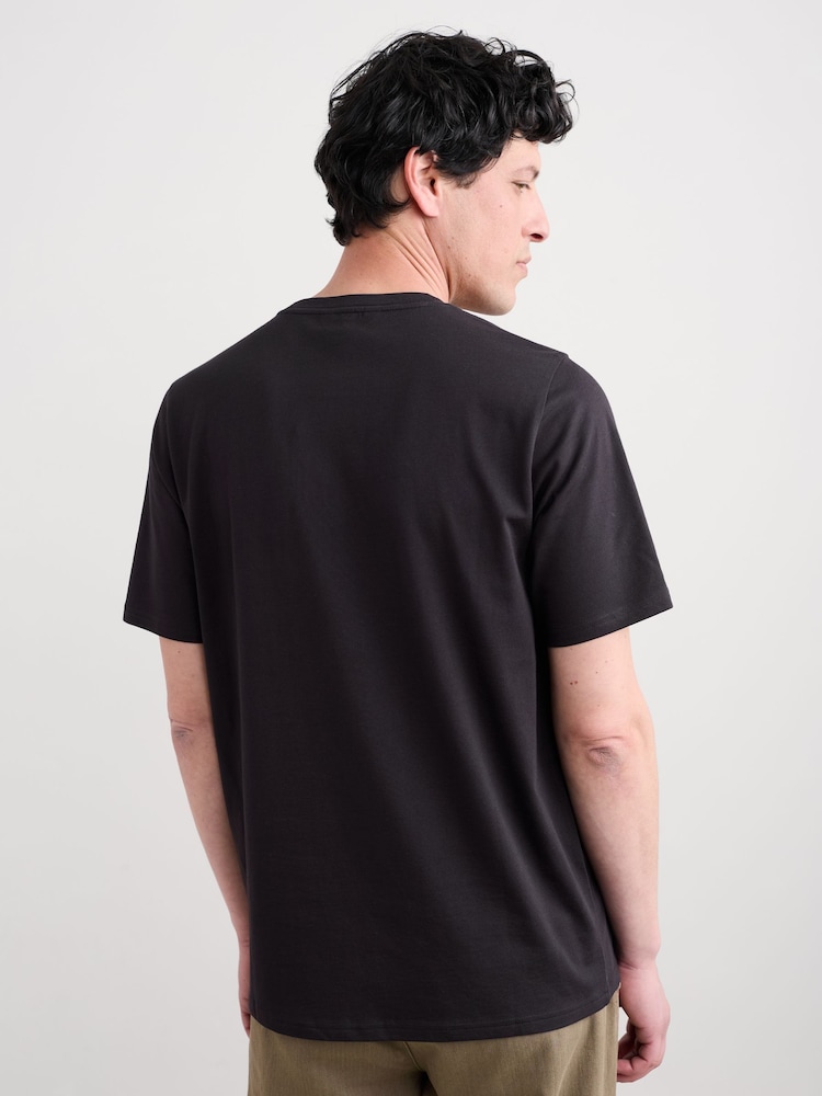 Seasalt Cornwall Black Midwatch Cotton T-Shirt - Image 2 of 5