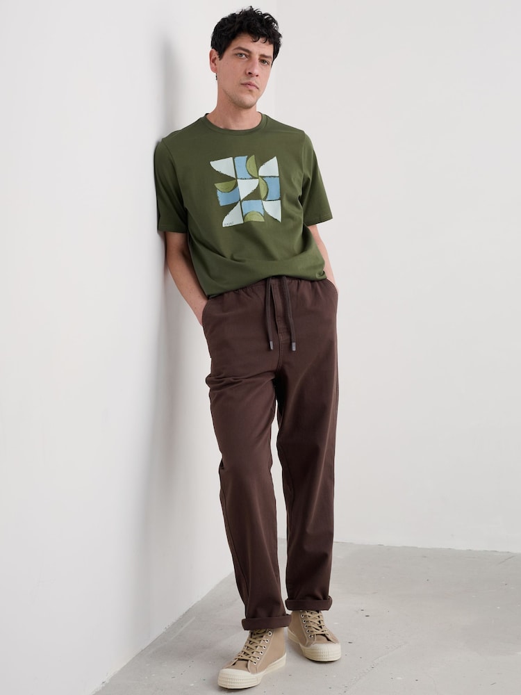 Seasalt Cornwall Brown Hallantide Straight Leg Trousers - Image 1 of 5 Seasalt Cornwall Brown Hallantide Straight Leg Trousers - Image 1 of 5
