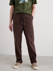 Seasalt Cornwall Brown Hallantide Straight Leg Trousers - Image 2 of 5