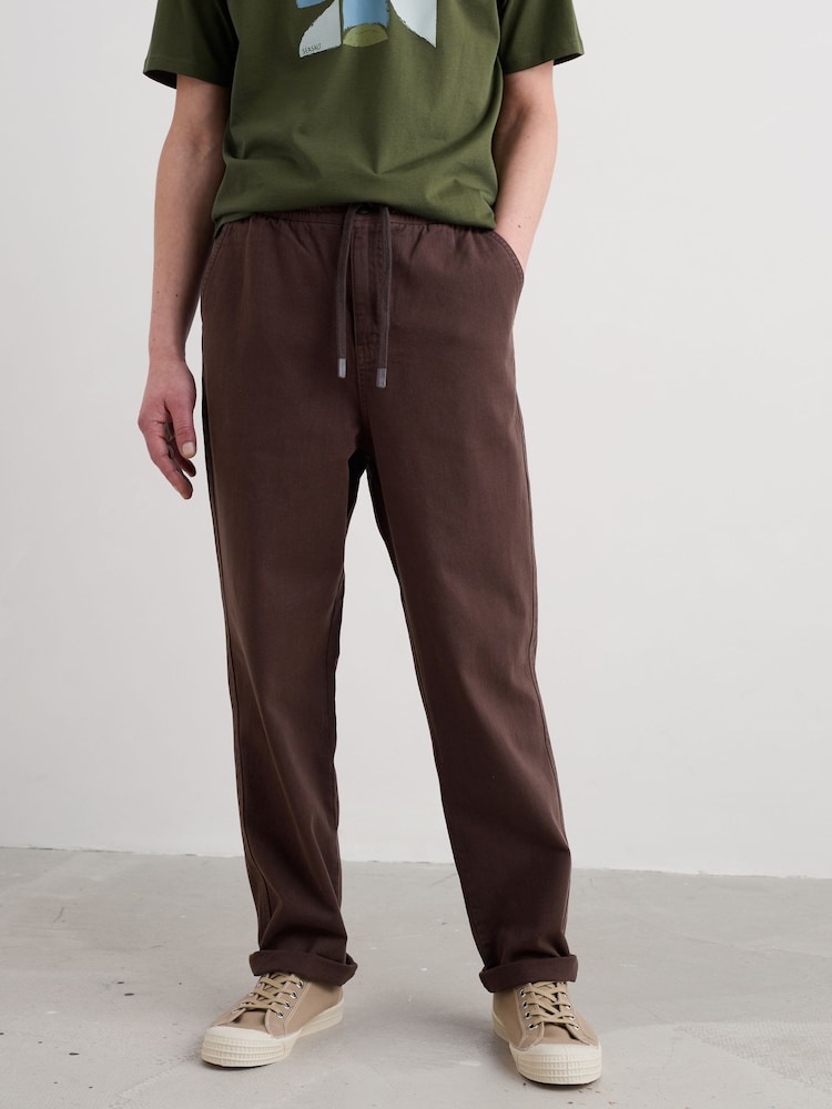 Seasalt Cornwall Brown Hallantide Straight Leg Trousers - Image 2 of 5 Seasalt Cornwall Brown Hallantide Straight Leg Trousers - Image 2 of 5