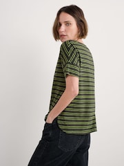 Seasalt Cornwall Green Bryher View T-Shirt in Cotton - Image 2 of 5