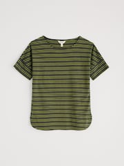 Seasalt Cornwall Green Bryher View T-Shirt in Cotton - Image 4 of 5