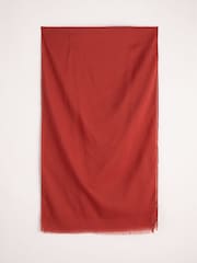 Seasalt Cornwall Orange Vitality Cotton Blend Scarf - Image 4 of 6