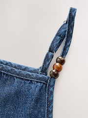 Azul añil - Denim Mini Slip Dress - Imagen 8 de 9