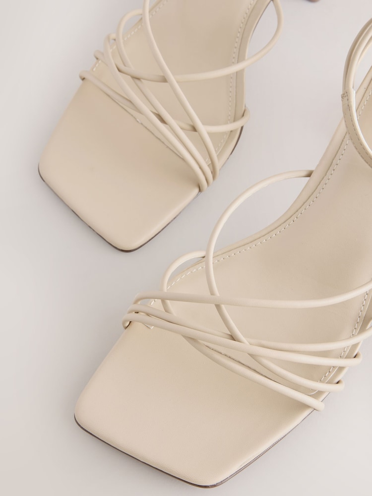 Bone Forever Comfort® Strappy Mid Block Sandals - Image 3 of 3 Bone Forever Comfort® Strappy Mid Block Sandals - Image 3 of 3