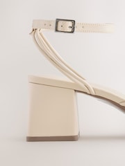 Bone Forever Comfort® Strappy Mid Block Sandals - Image 8 of 9