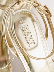 Gold Forever Comfort® Strappy Mid Block Sandals - Image 8 of 8