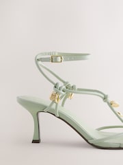 Green Forever Comfort® Square Toe Strappy Charm Heels - Image 8 of 10