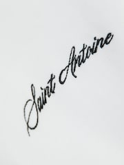 River Island Blue Boys 3 Piece Pinstripe Smart Trousers Set - Image 3 of 4